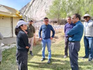 CEO UT Ladakh visits Nubra Valley to Ensure Smoot...
