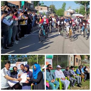 Girls Cycle Rally promotes Voter Awareness at Ana...