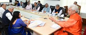 Lt Governor chairs a meeting to review functionin...