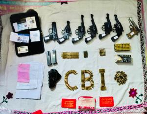 Police revolver, foreign-made guns seized by CBI ...