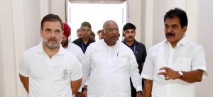 Kharge, Rahul hold key meet with party