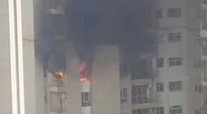 Fire breaks out at Lotus Boulevard Society in Sec...