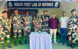 BSF recovers broken drone from harvested field in...