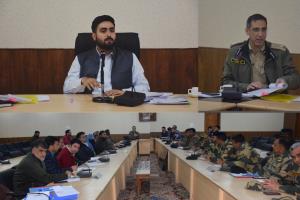 DEO Budgam reviews Law & Order, Transport & commu...