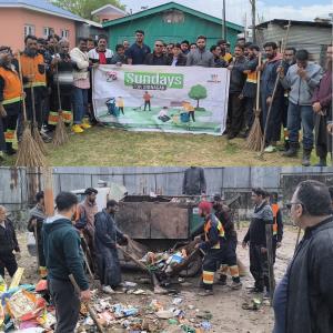SMC conducts cleanliness drive in Srinagar