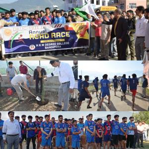 DC Bandipora flags-off Annual Road Race at HKM GD...