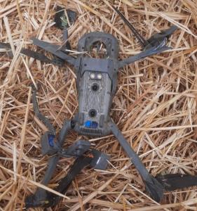 BSF troops recover China-made drone from farm fie...