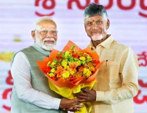 Modi congratulates Naidu Garu on becoming Andhra ...