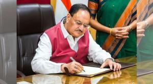 BJP President J P Nadda takes charge of Union Hea...