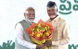 TDP supremo Chandrababu Naidu sworn-in as Andhra ...