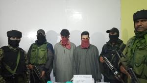 Two terrorist associates held in Shopian