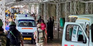 Landslide hits Vaishno Devi track in Reasi; one d...