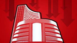 Sensex, Nifty settle lower after hitting record h...