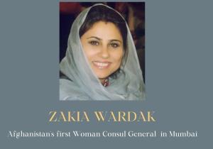Afghan Consul General in Mumbai Zakia Wardak step...