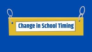 School timings changed to 8:30 am to 2:30 pm in S...