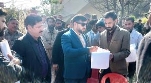 DC Rajouri inspects structures affected by NH con...